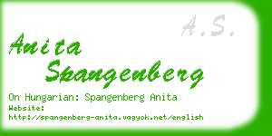 anita spangenberg business card